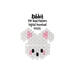 Beaded white rabbit brick stitch charm. Pattern for DIY jewelry-making or collectible crafts. ©2025 bead pattern by Bead Crumbs. 